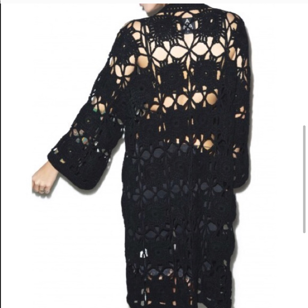 UNIF Astra Duster Crochet Sweater Granny Squares - Picture 4 of 4